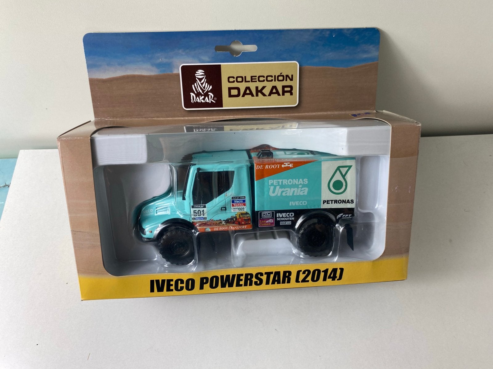 1:43 IVECO POWERSTAR 2014-DE ROOY-Dakar rallye-in OVP, Ophalen of Verzenden, Nieuw, Bus of Vrachtwagen, Overige merken