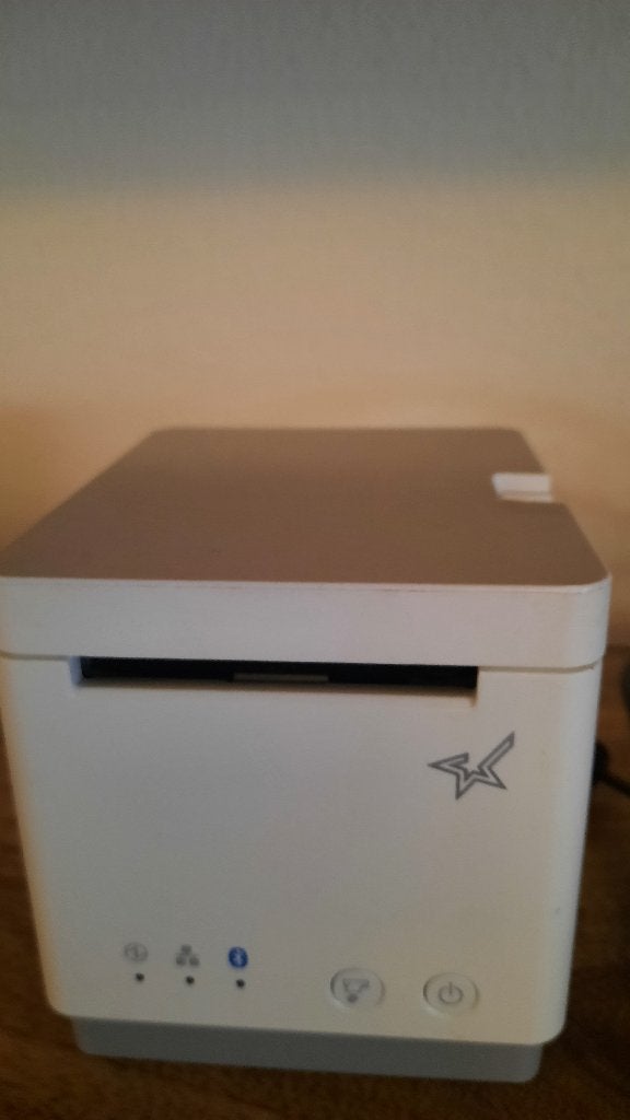 Bonnenprinter voor een winkel met tablethouder Zettle, Ophalen