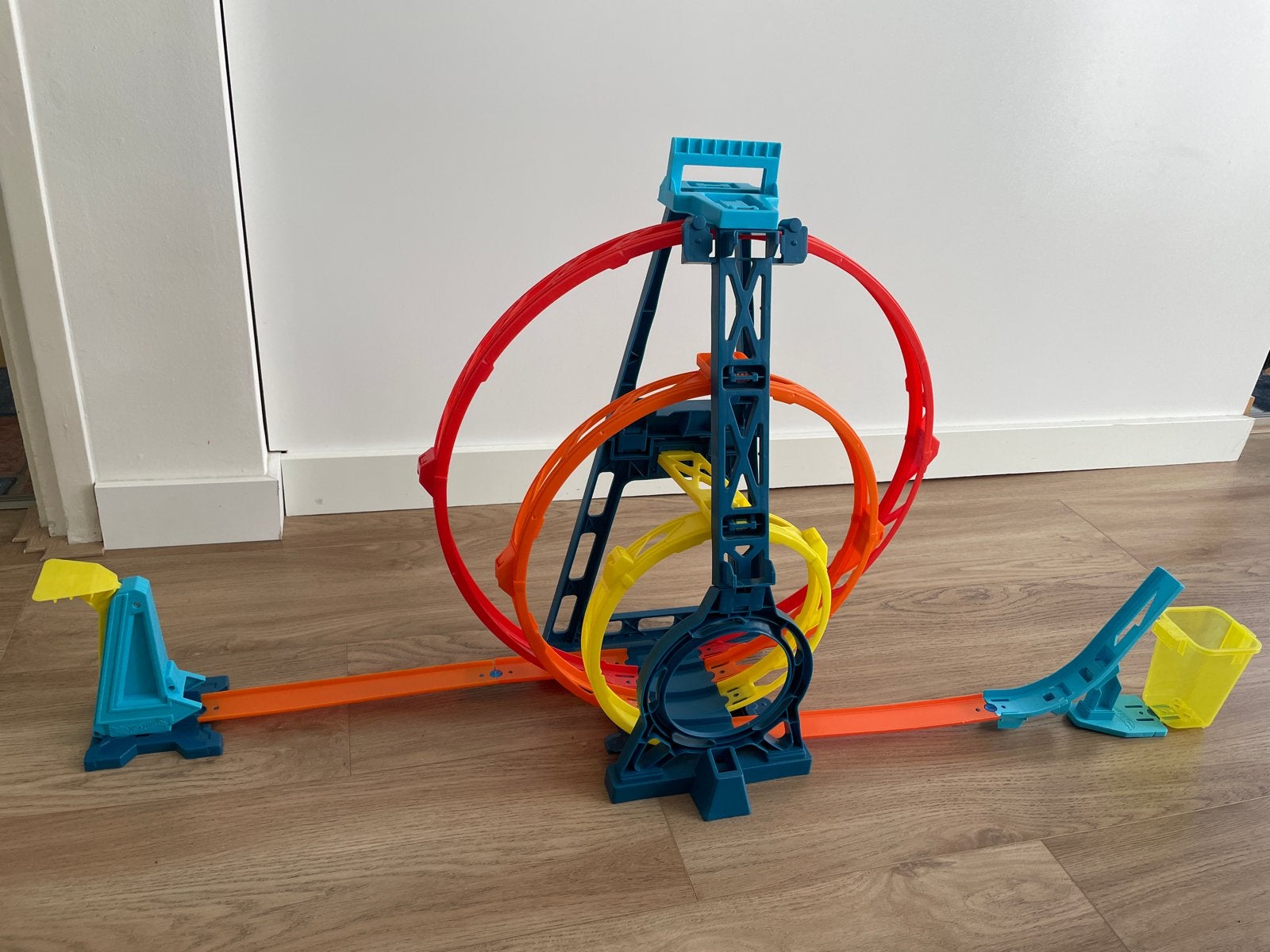 Hot Wheels track builder triple looping, Kinderen en Baby's, Speelgoed | Racebanen, Ophalen, Met looping, Racebaan, Gebruikt