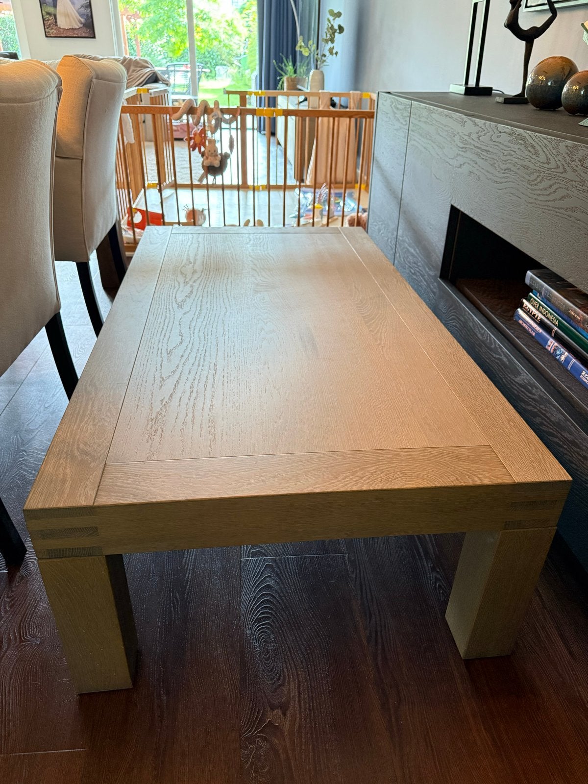 Goossens Clear Salontafel, Gebruikt, 100 tot 150 cm, Overige houtsoorten, 50 tot 100 cm