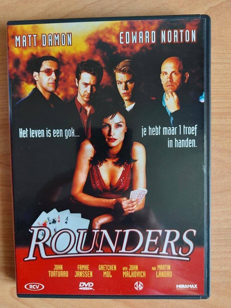 Rounders - Famke Janssen Matt Damon Edward Norton, Alle leeftijden, Ophalen of Verzenden, Zo goed als nieuw