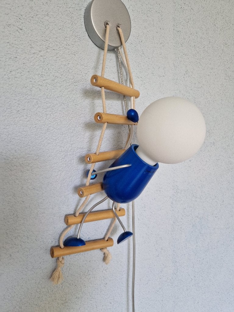 Leuk bedlampje kinderkamer, Ophalen, Zo goed als nieuw, Blauw, Lamp
