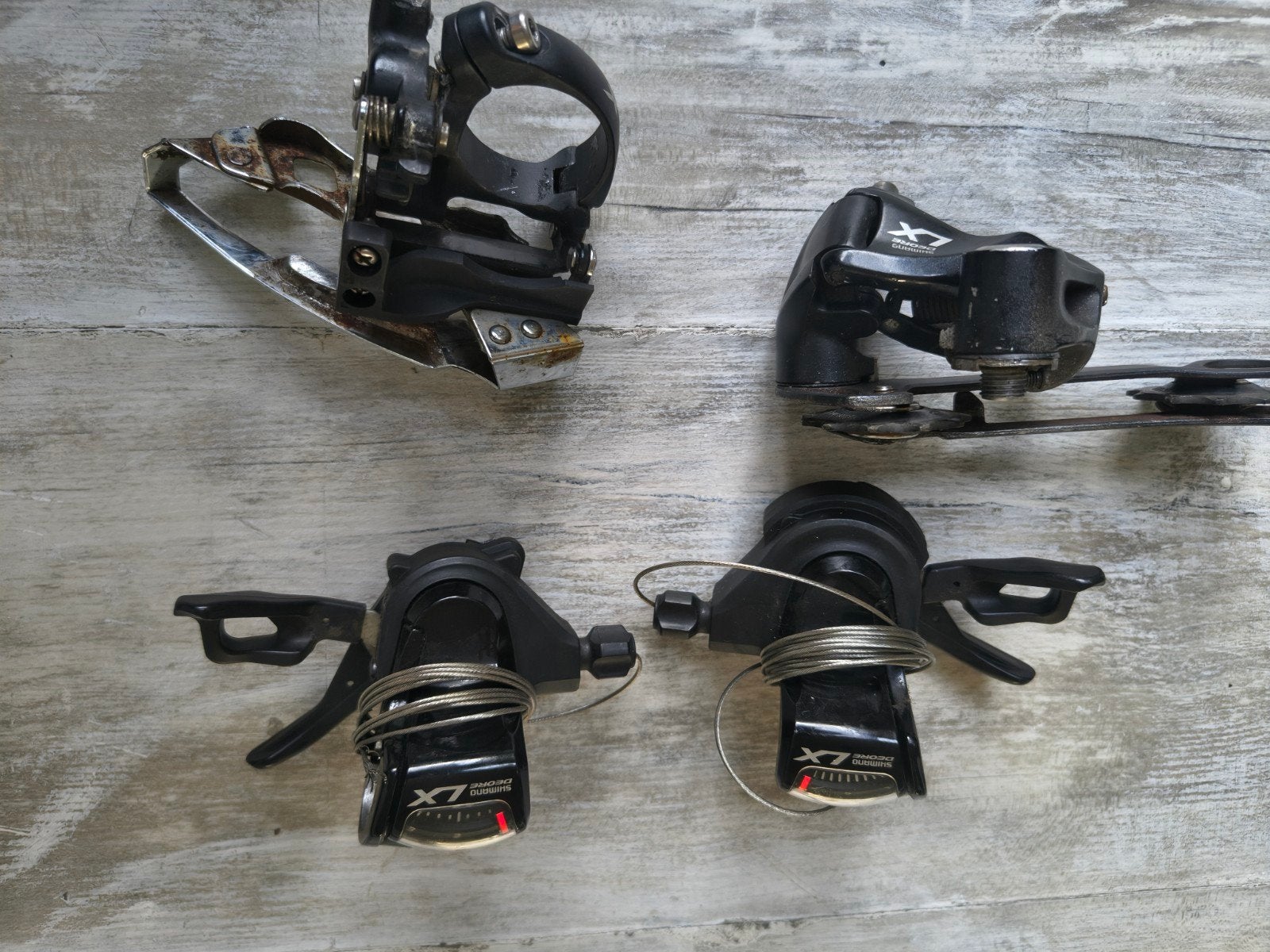 Shimano Deore LX groepset - derailleurs en shifters - 3x10, Ophalen of Verzenden, Zo goed als nieuw, Derailleur of Ketting