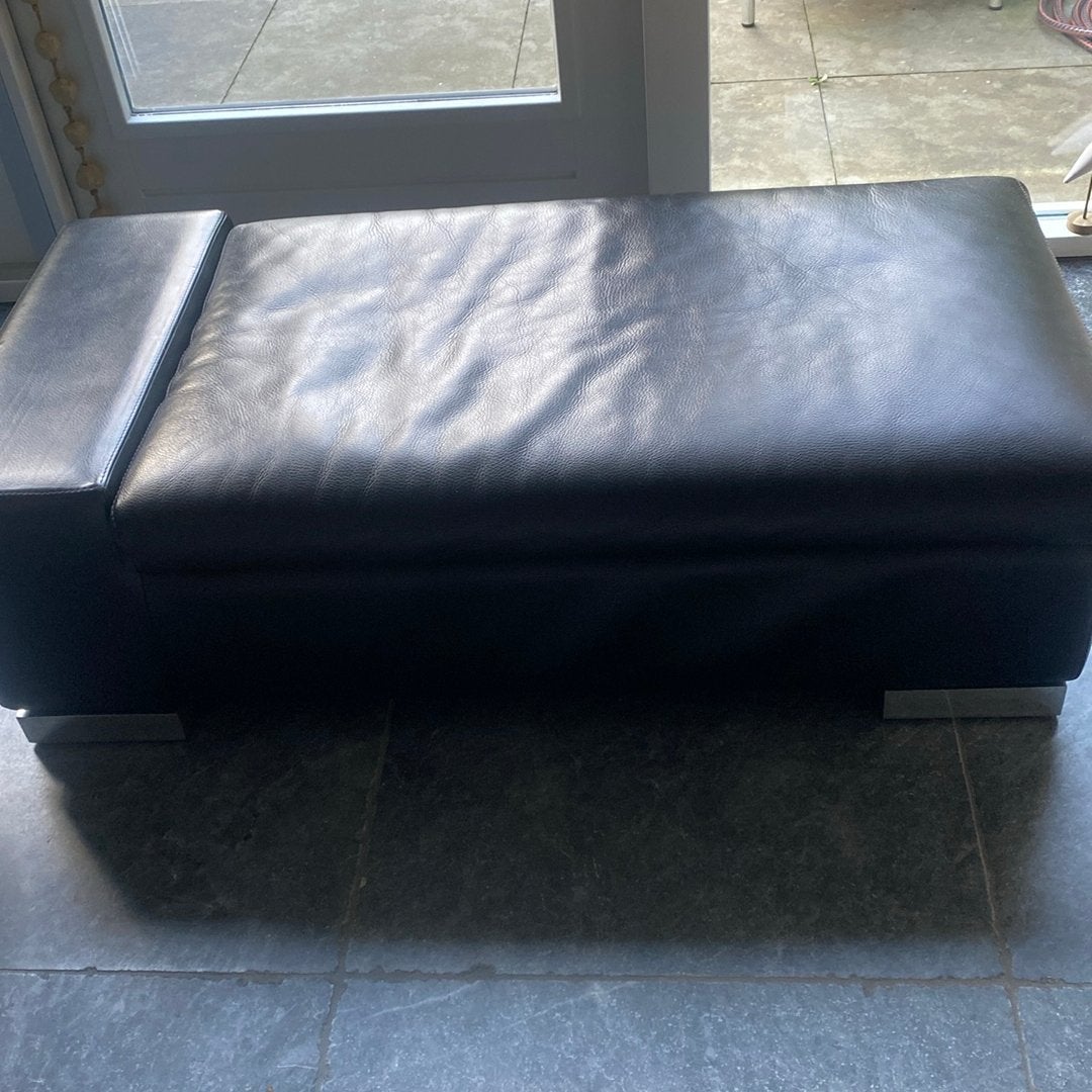 Te koop: Hocker, Huis en Inrichting, Ophalen of Verzenden, Gebruikt, Overige vormen, Leer