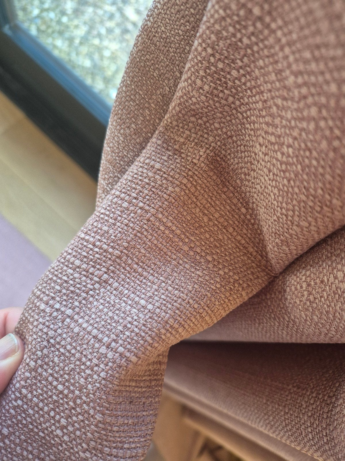 Coupons oud roze meubelstof/gordijnstof, 120 cm of meer, Ophalen of Verzenden, Katoen, Roze