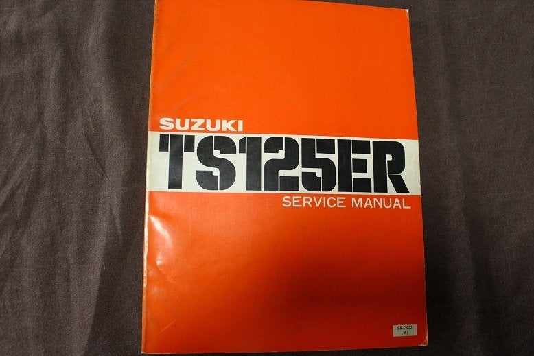 Suzuki TS125 ER 1979 motorcycle service manual TS125ER, Ophalen of Verzenden, Suzuki