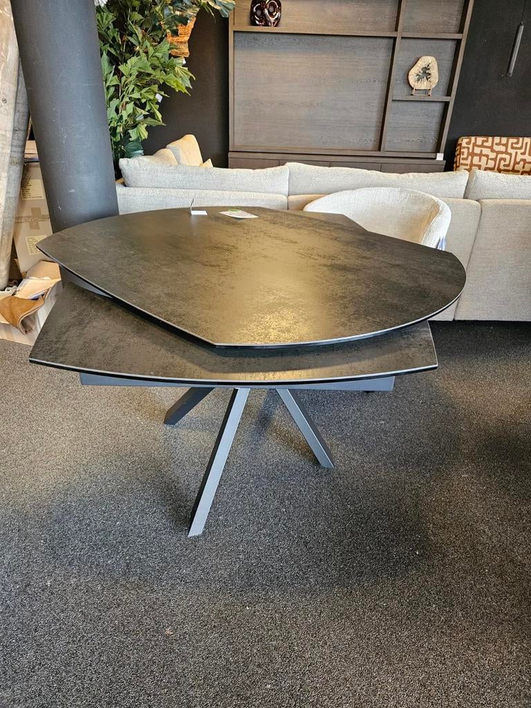 Tafel Kheops ceramiek uitschuifbaar opruiming, Nieuw, Glas, Rechthoekig, 50 tot 100 cm