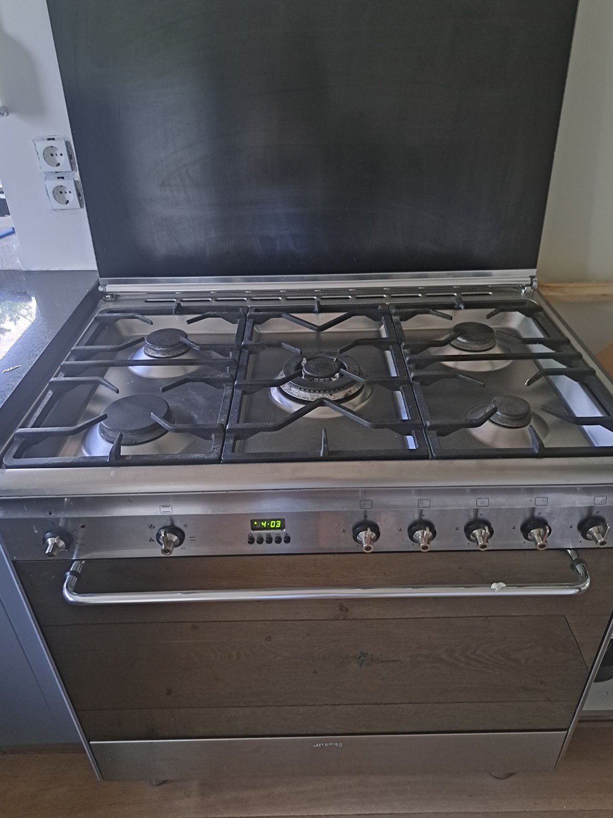 Smeg Fornuis met Gasfornuis en Oven - RVS, Witgoed en Apparatuur, Fornuizen, Ophalen, Gebruikt, Hete lucht, 60 cm of meer