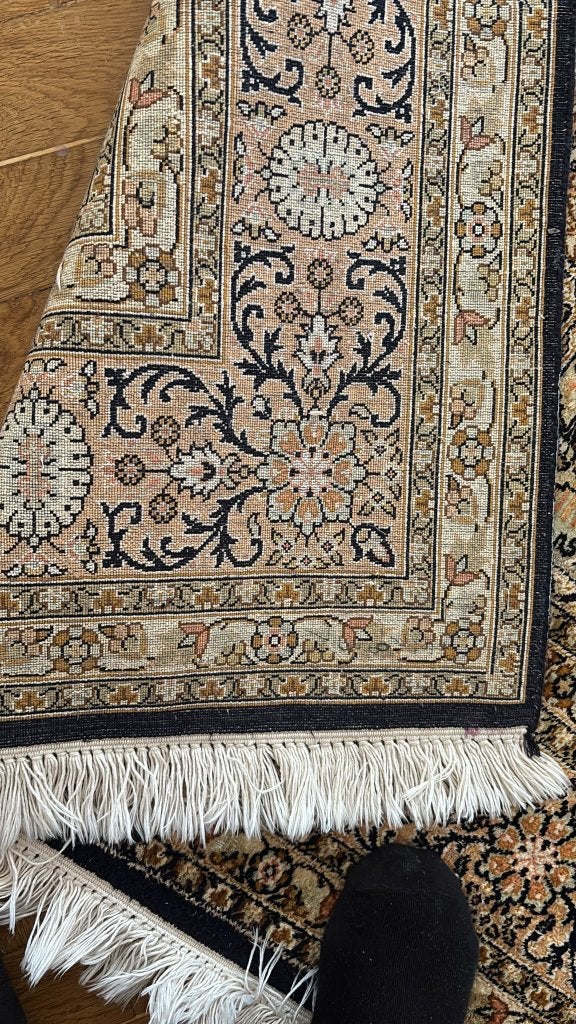 Kaschmir Natursilk Teppich, Ophalen, Rechthoekig, 200 cm of meer