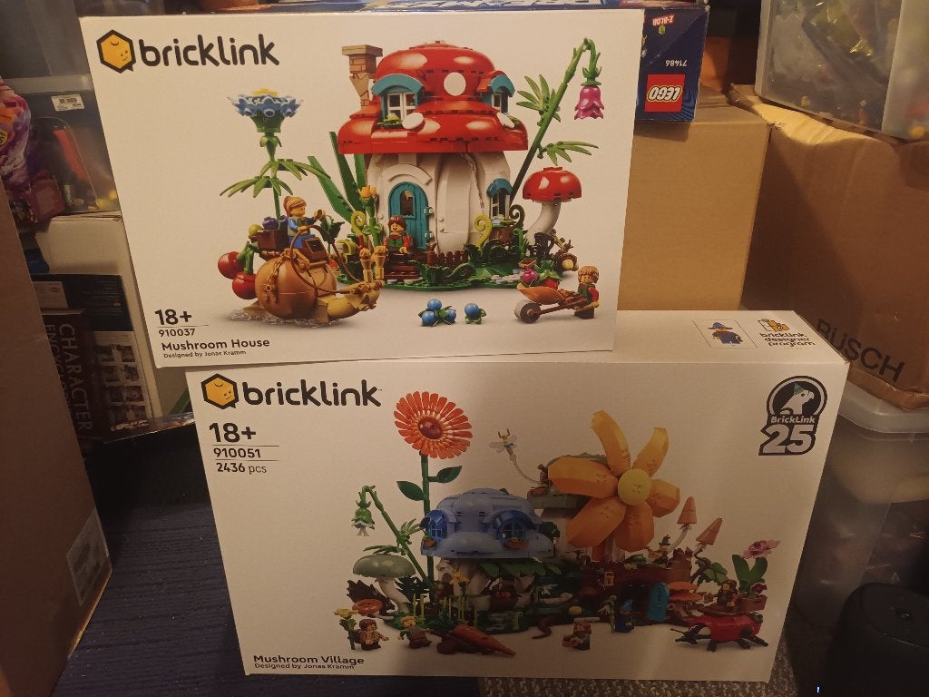 Lego Bricklink 910037 & 910051 Mushroom House Village nieuw, Ophalen, Nieuw
