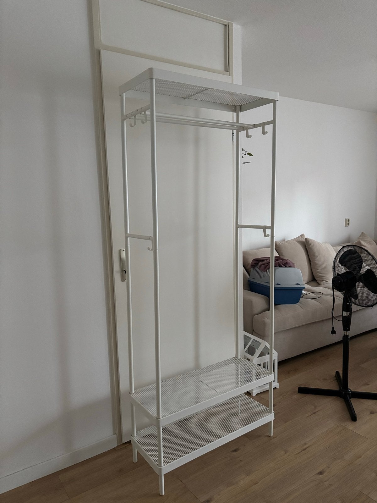 Ikea Mackapar staande kapstok met schoenenrek, Huis en Inrichting, Ophalen, Gebruikt, 200 cm of meer, Metaal