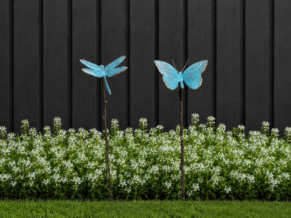 LIBELLE / VLINDER/ TUINSTEKERS / BRONS