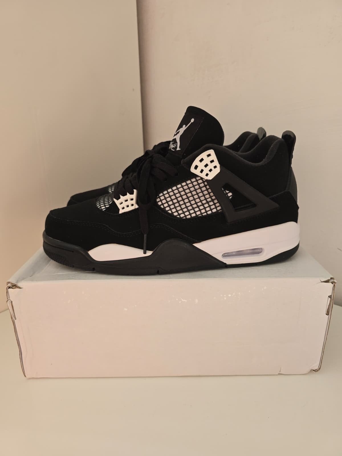 Nike Air Jordan 4 Retro Black Cat EU 45, Zwart, Ophalen of Verzenden, Sneakers of Gympen, Zo goed als nieuw