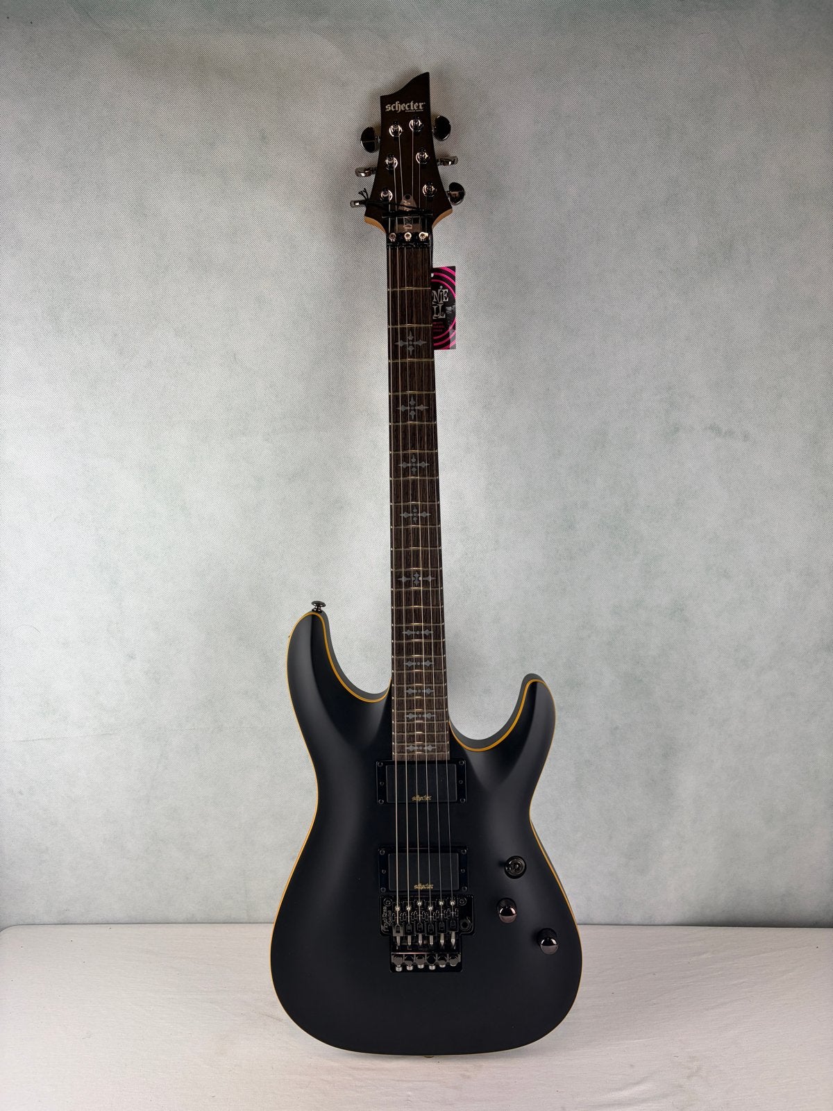 Schecter Demon-6 FR Aged Black Satin gitaar, Overige merken, MUSIK MEYER GmbH, Nieuw, Ophalen of Verzenden
