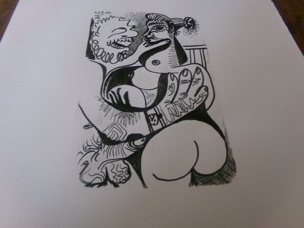Pablo Picasso: De smaak van geluk, kubistische intimiteit, Antiek en Kunst, Ophalen of Verzenden, Lithografie