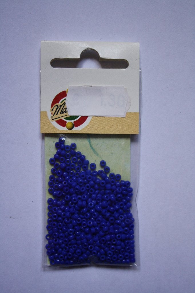 5 zakjes Make Me Rocailles dekkend donker blauw, Ophalen of Verzenden, Nieuw, Kraal