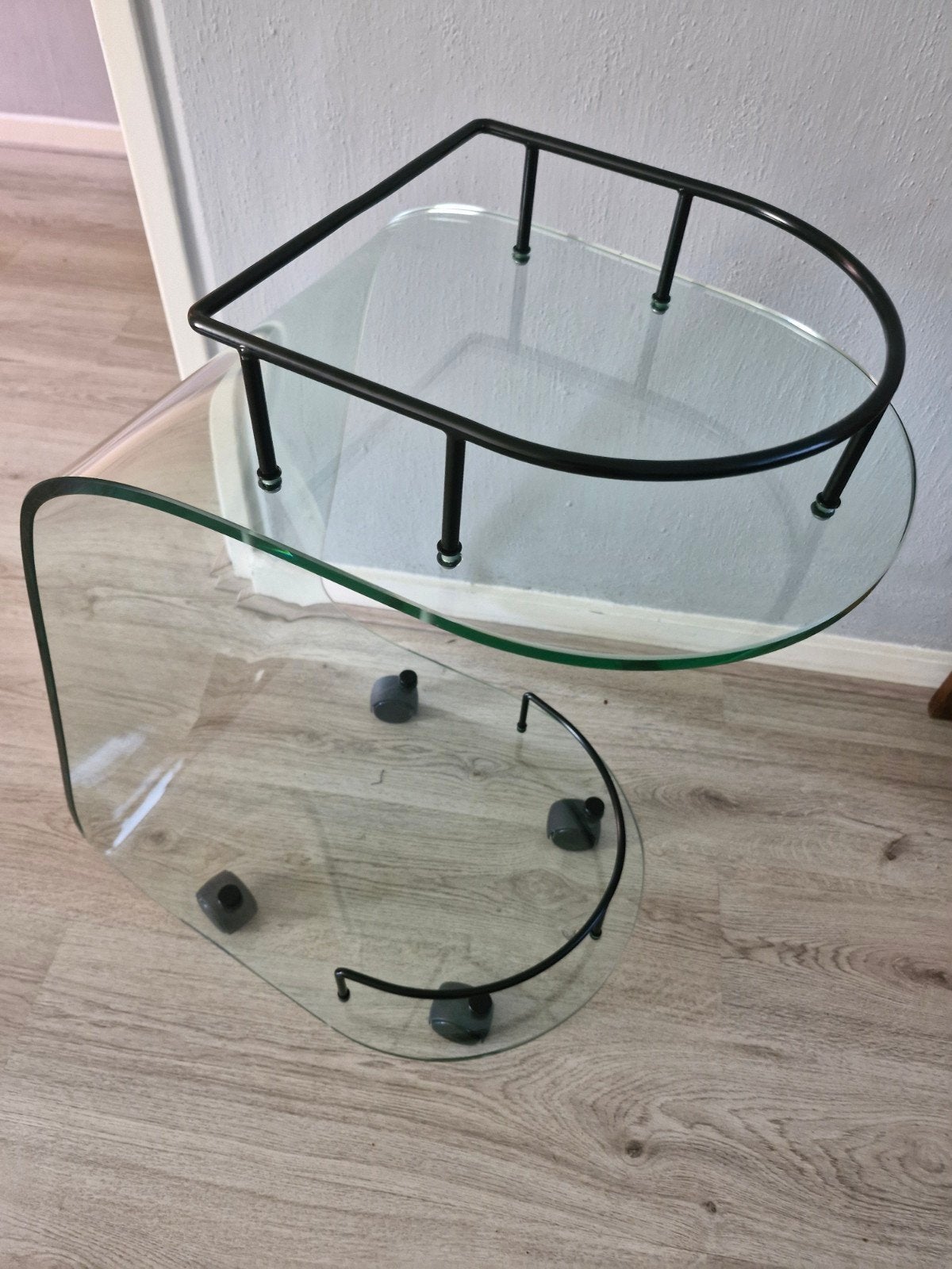Bijzettafel/serveerwagen op wiel, Ophalen, Minder dan 55 cm, 60 cm of meer, Glas