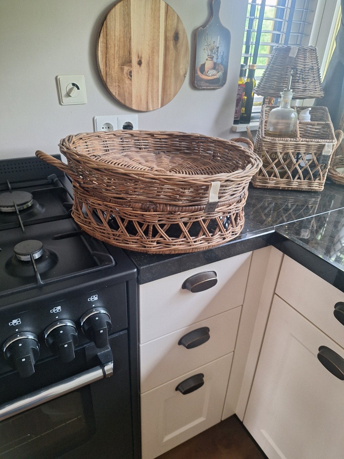 Riviera maison fruitmand/decoratie mand, Huis en Inrichting, Woonaccessoires | Schalen en Manden, Ophalen of Verzenden, Zo goed als nieuw