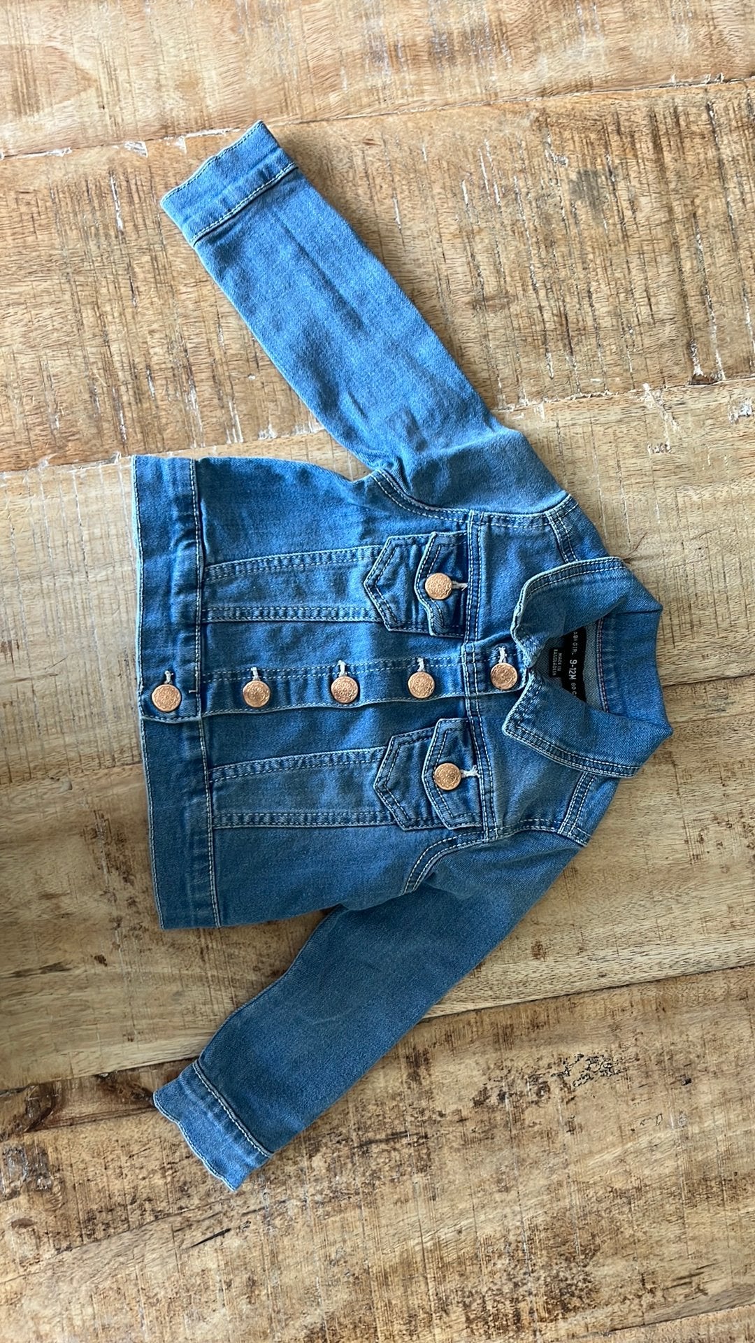 Spijkerjasje meisje maat 80, Kinderen en Baby's, Babykleding | Maat 80, Ophalen of Verzenden, Zo goed als nieuw, Meisje, Jasje