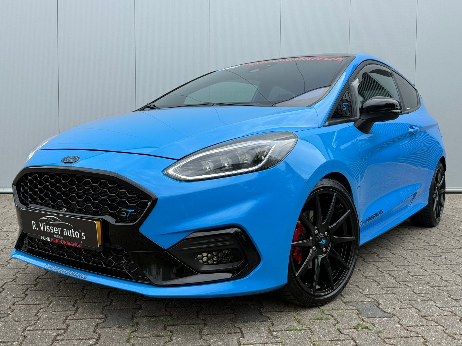 Ford Fiësta ST 1.5 200PK 1/200 maxton/milltek/B&O/forge, Auto's, Voorwielaandrijving, Blauw, Bedrijf, Handgeschakeld