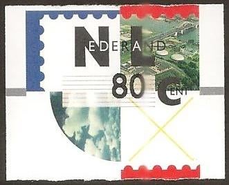 Hytech automaatstrook 80 cent, uit Gouda Rafelig. Lees Info, Ophalen of Verzenden, Na 1940, Postfris