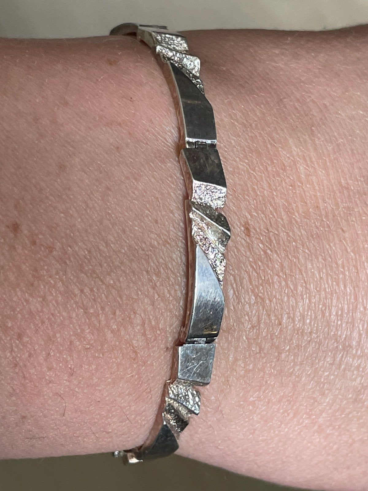 zilveren vintage design armband riitta hakala finland, Gebruikt, Ophalen of Verzenden, Nvt, Nvt