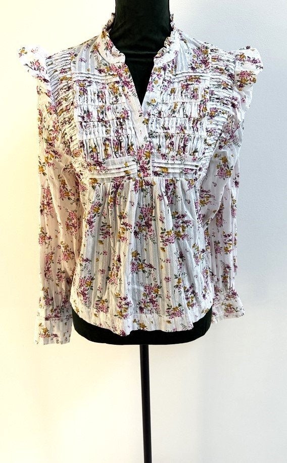 IN NIEUWSTAAT! Neo Noir blouse broderie bloemetjes print 36, Neo Noir, Verzenden, Wit, Nieuw