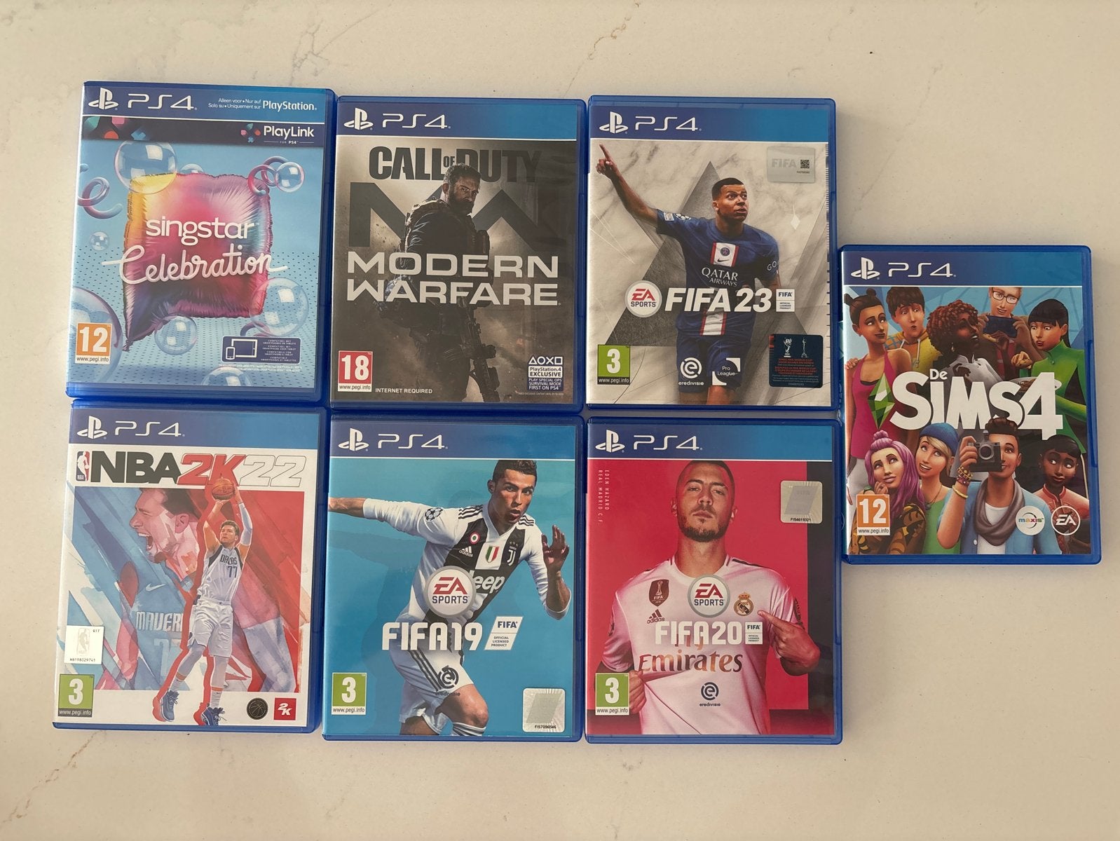 PS4 Games: FIFA, NBA, Call of Duty, Sims, Singstar, UFC3, Spelcomputers en Games, Games | Sony PlayStation 4, Ophalen, Gebruikt