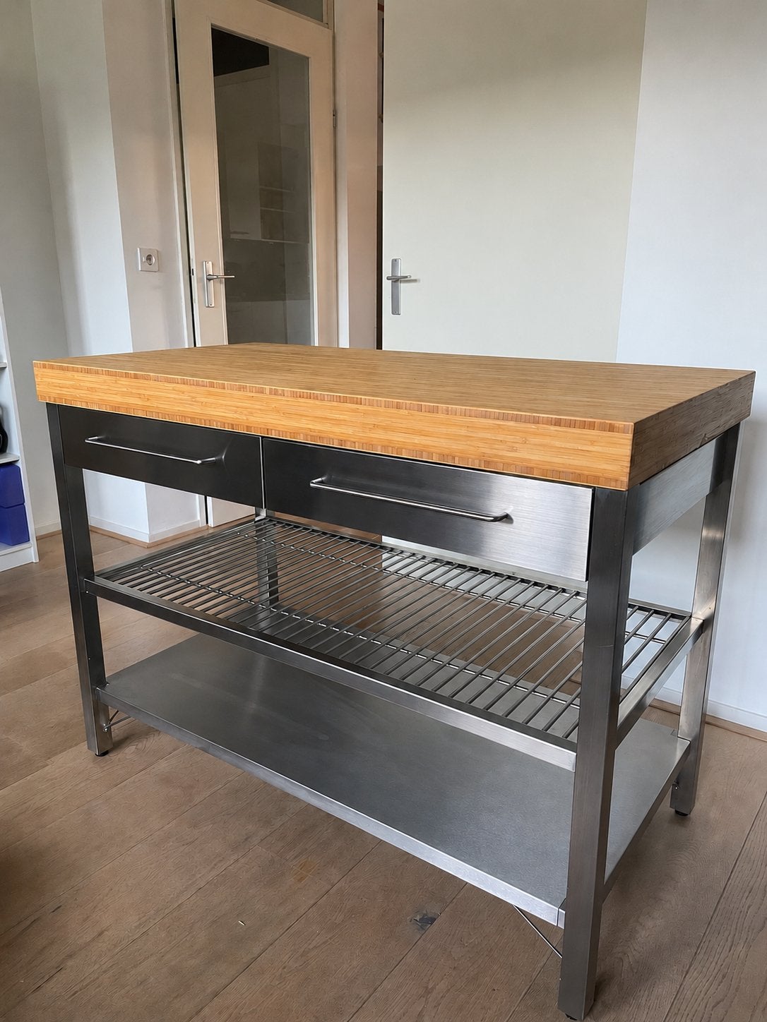 IKEA Rimforsa Keukentrolley RVS met lades, Ophalen, IKEA, Zo goed als nieuw, Metaal