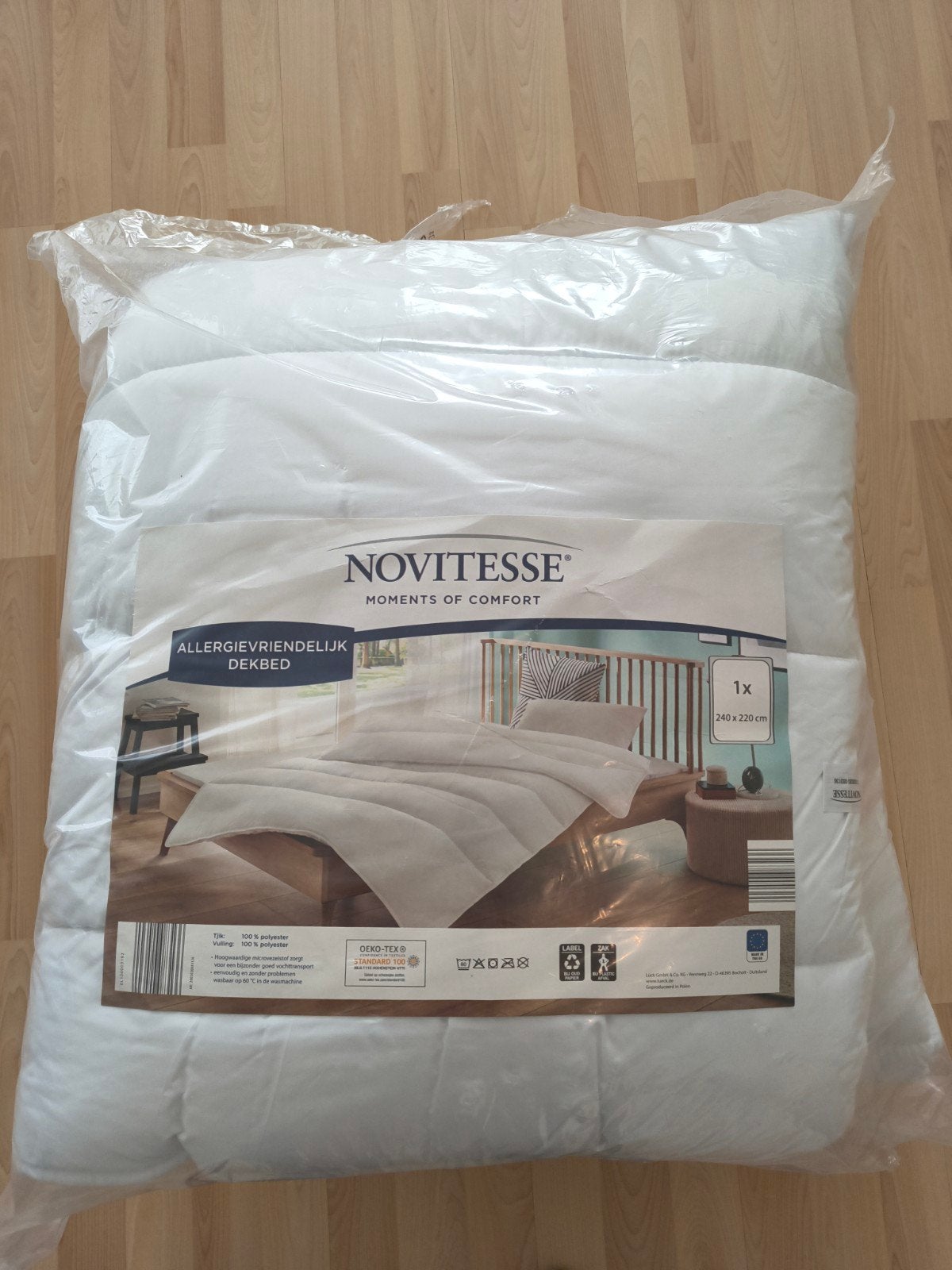 Novitesse dekbed 240x220 cm nieuw in verpakking, Huis en Inrichting, Slaapkamer | Beddengoed, Ophalen, Wit, Deken of Dekbed, Nieuw