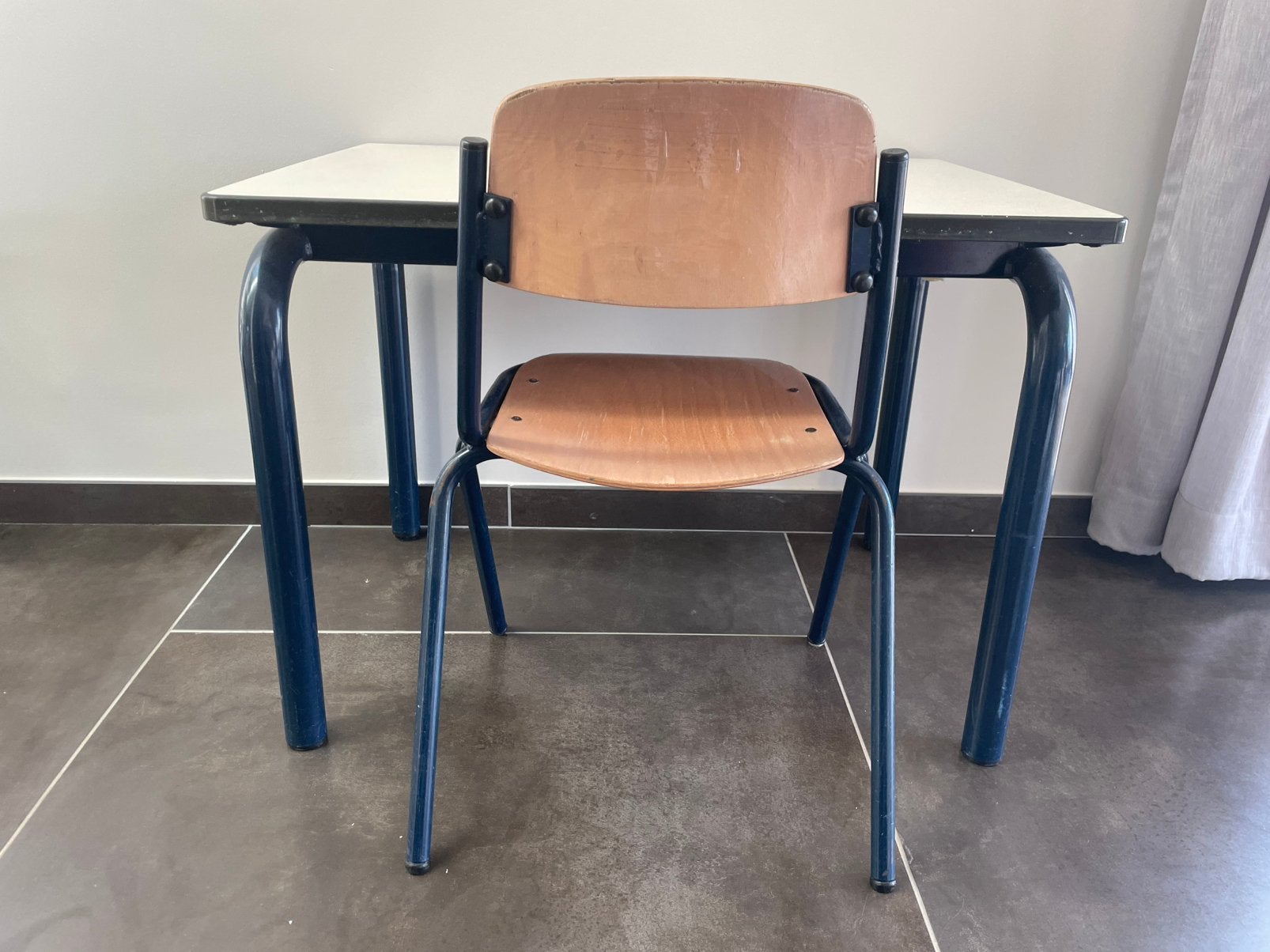 Schooltafeltje met stoeltje, Huis en Inrichting, Stoelen, Ophalen, Zo goed als nieuw