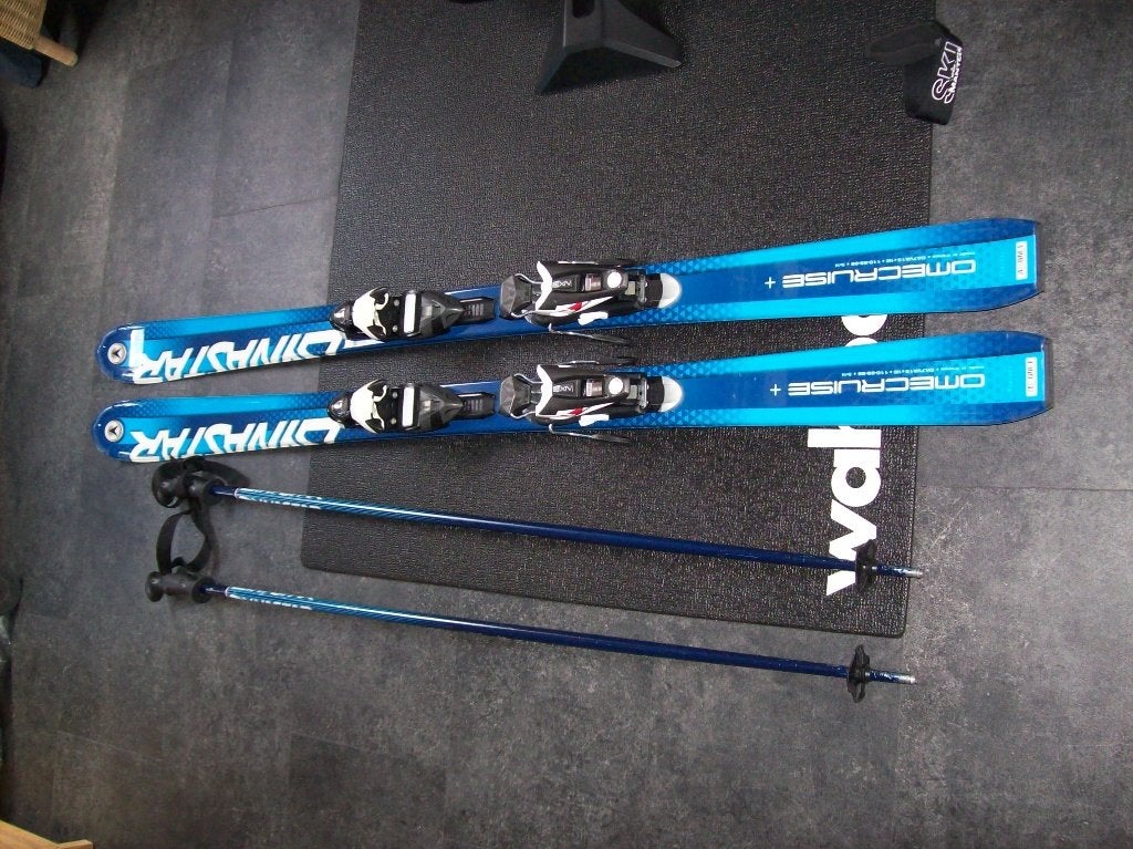 Dynastar Omecruise ski 160 cm inkl stokken, Overige merken, 160 tot 180 cm, Gebruikt, Ophalen of Verzenden