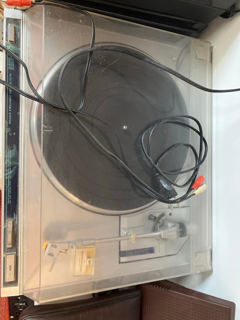Vintage Cueing L-A100 Platenspeler met Goldring G800, Ophalen of Verzenden, Gebruikt, Platenspeler