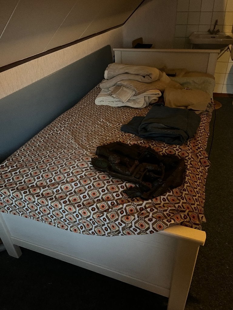 Eenpersoons bed, Ophalen, Eenpersoons, Wit, 200 cm