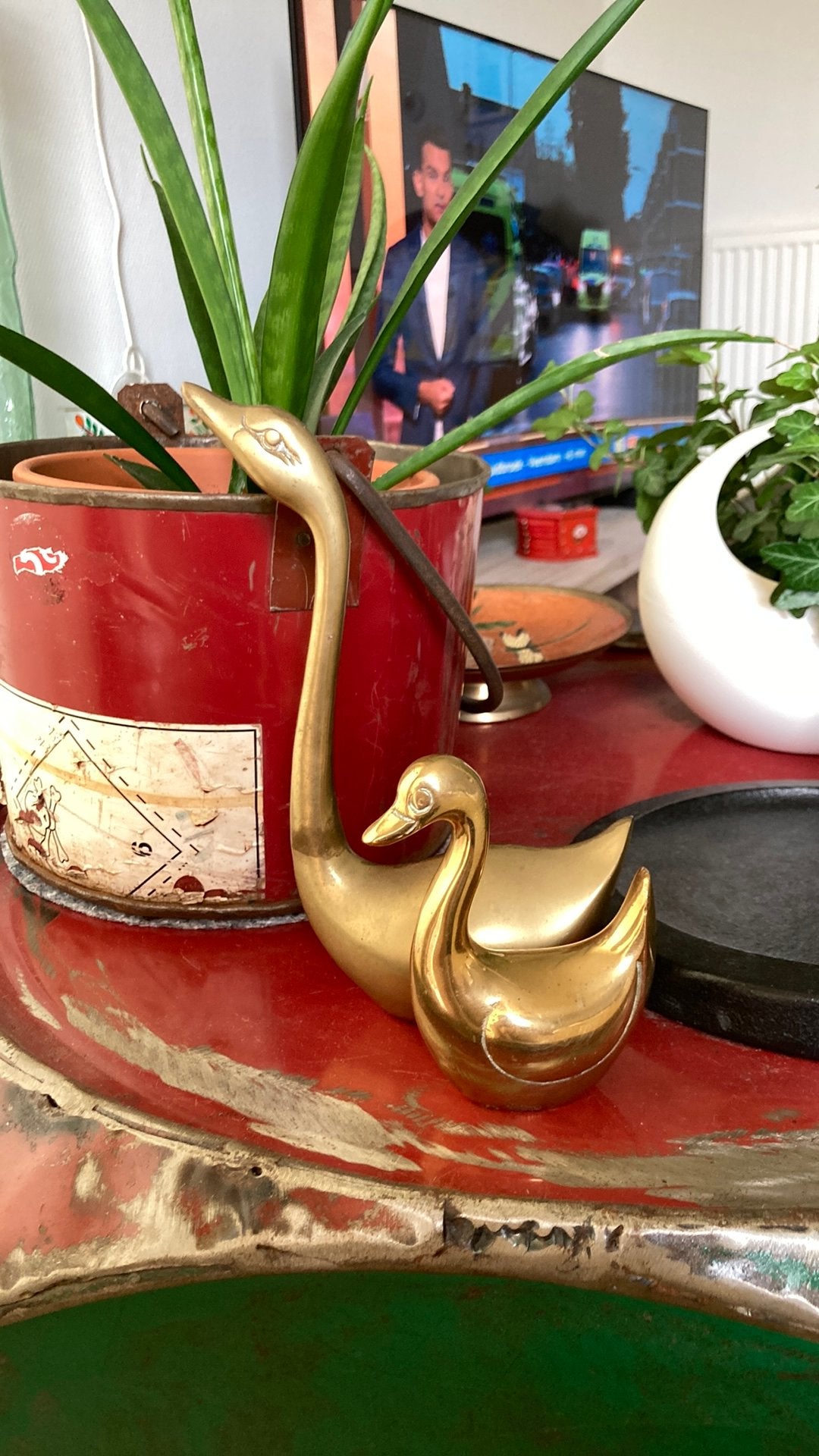 Vintage messing vogels, Antiek en Kunst, Ophalen