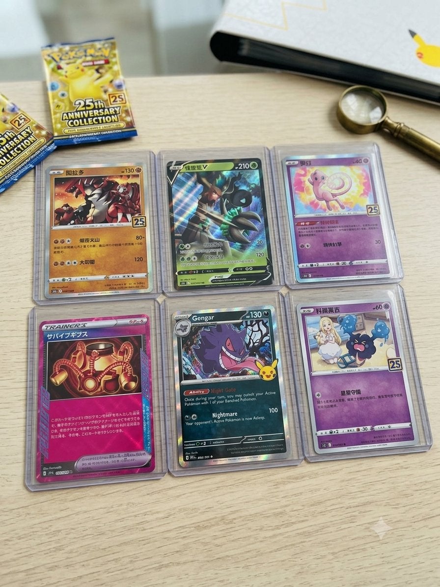 Pokémon 25th Anniversary Collection kaarten, Ophalen of Verzenden, Zo goed als nieuw, Meerdere kaarten, Foil