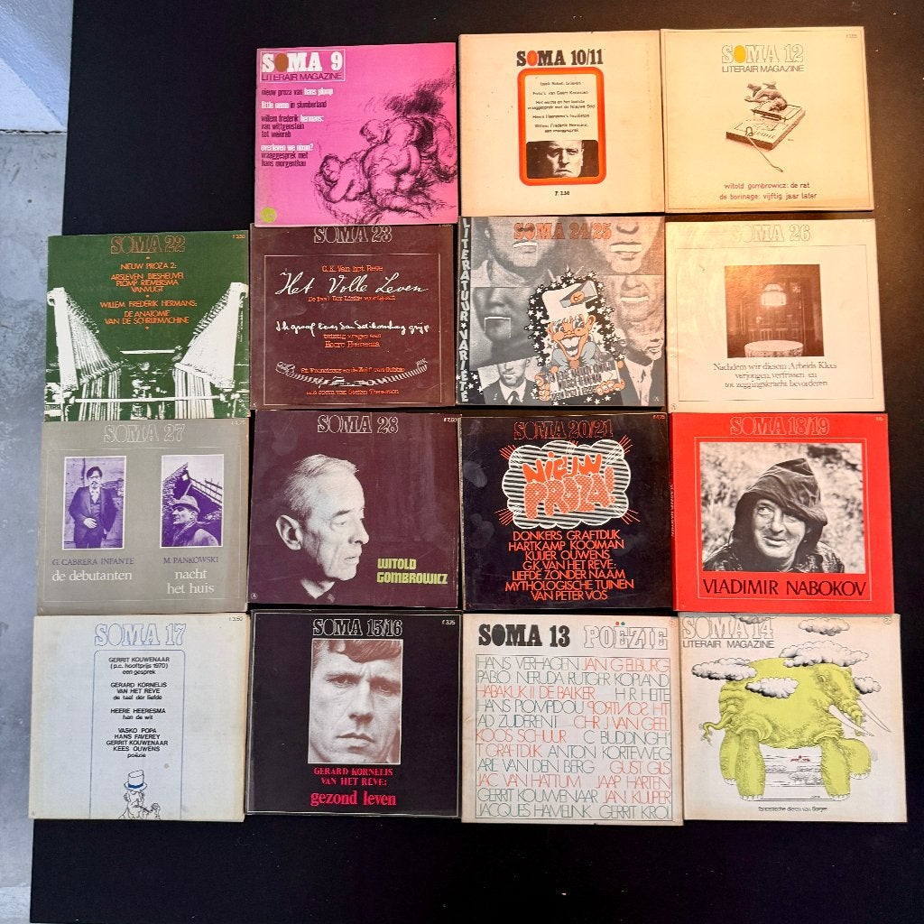 Lot Soma — literair tijdschrift 1969–1973, Ophalen of Verzenden, Gelezen