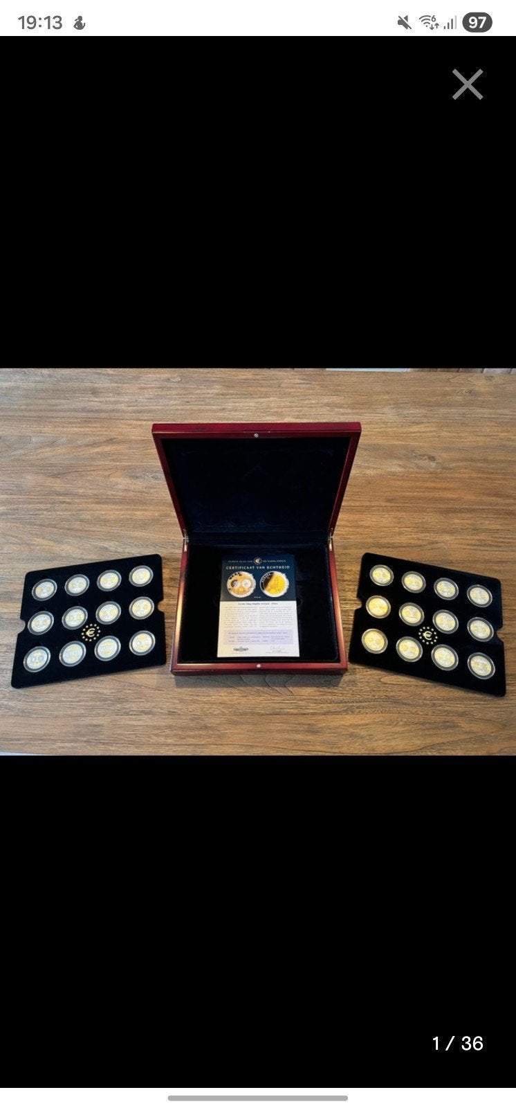 Complete collectie 'Eerste Slag van de Euro-landen 24 stuks, Setje, Overige landen, Zilver, Overige waardes