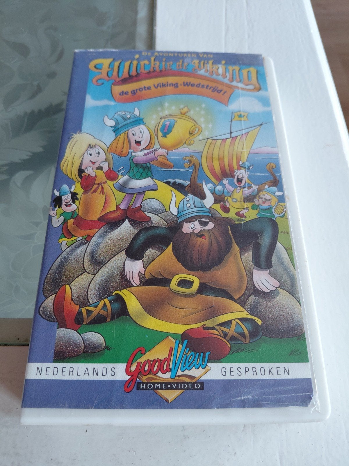 Wickie de Viking - Grote Viking Wedstrijd videoband., Alle leeftijden, Ophalen of Verzenden, Zo goed als nieuw