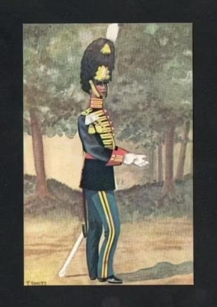 Militaire Ansichtkaart Garderegiment Grenadiers Luitenant, Verzamelen, Ophalen of Verzenden, 1940 tot 1960, Ongelopen, Ambachten of Beroep