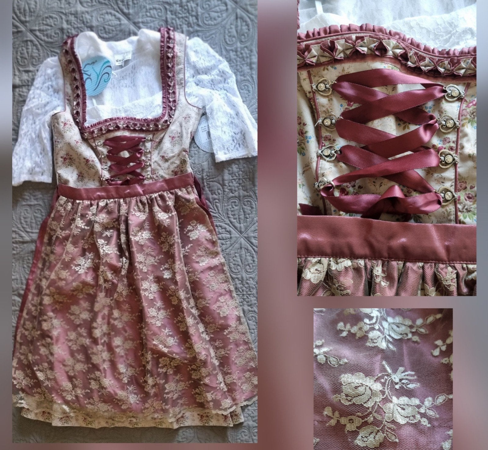 Prachtige dirndl, merk Marjo-Trachten NIEUW, Kleding | Dames, Overige typen, Beige, Nieuw, Ophalen of Verzenden