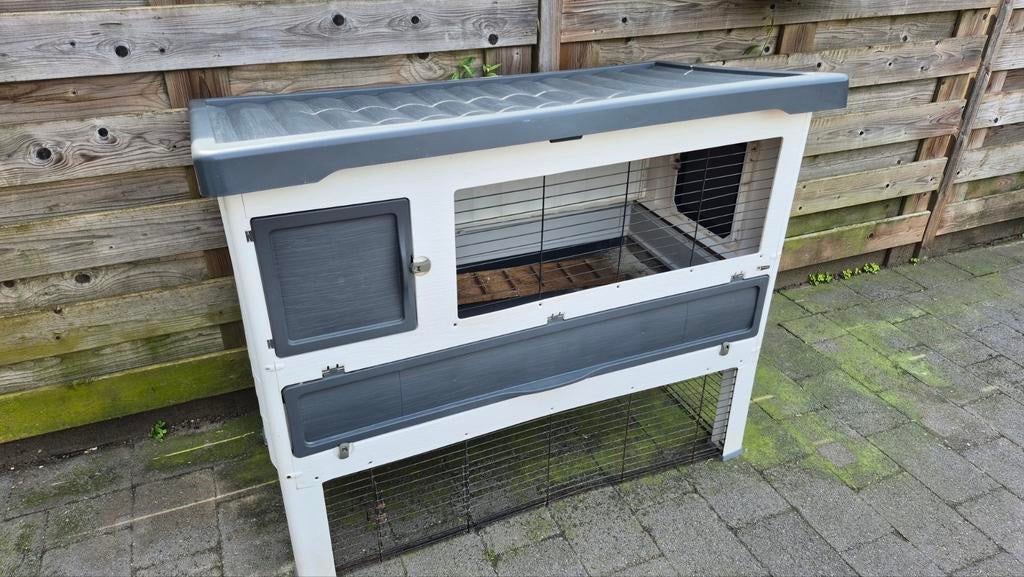 Grote konijnen hok, Ophalen, 110 cm of meer, Zo goed als nieuw, 90 cm of meer