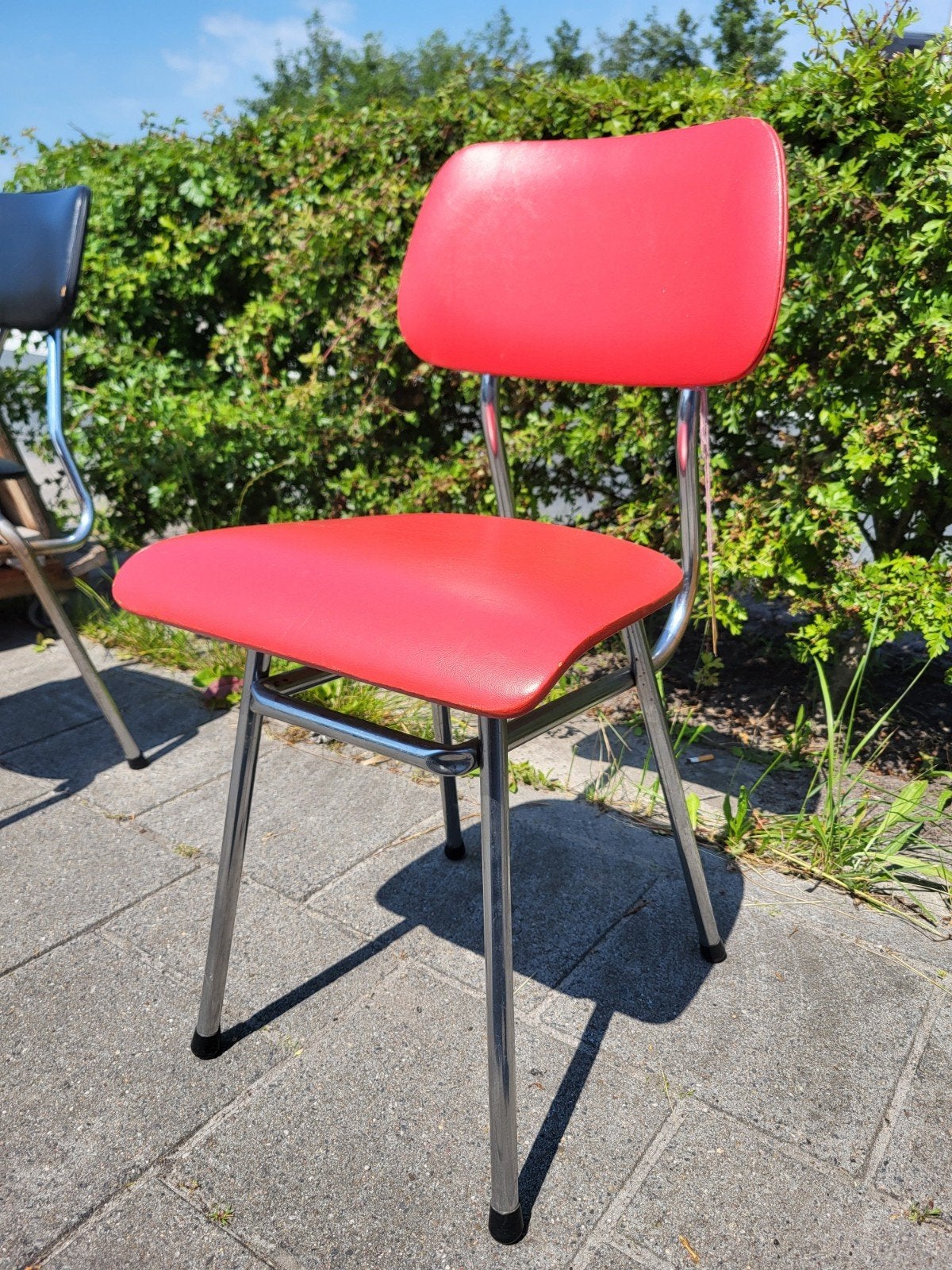 Brabantia Chromen buis stoel vintage dutch design, Gebruikt, Vintage Dutch Design jaren 50, Ophalen of Verzenden, Eén