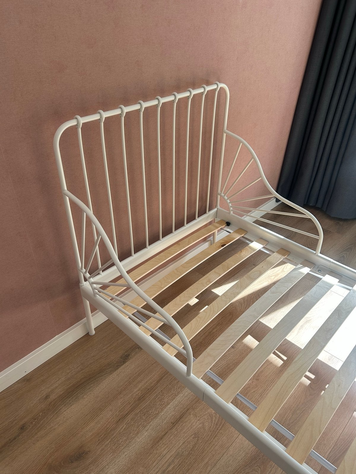 IKEA Minnen bed 80x200 cm incl. Innerlig matras, Ophalen, 70 tot 85 cm, Zo goed als nieuw, Matras
