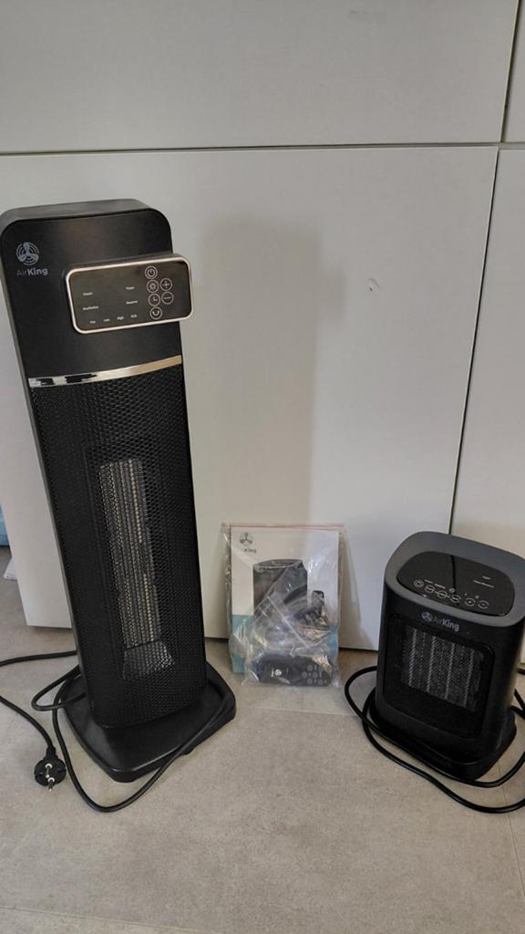 AirKing Elektrische Kachel 2000W/1500W, Ophalen, 30 tot 80 cm, Minder dan 60 cm, 800 watt of meer