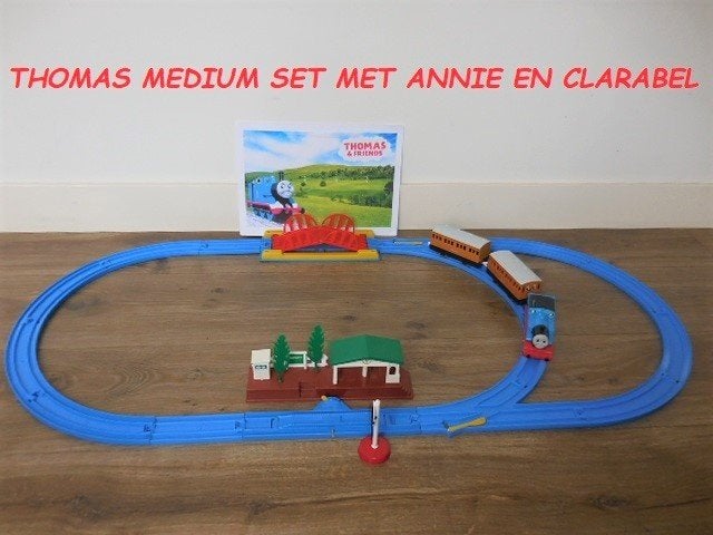 Trackmaster Thomas de Trein Medium Set met Annie en Clarabel, Ophalen of Verzenden, Gebruikt