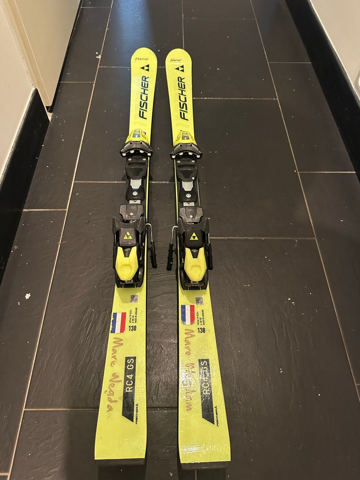 Fischer RC4 GS Ski's 138 cm met Z11 bindingen, 100 tot 140 cm, Ophalen of Verzenden, Carve, Skiën