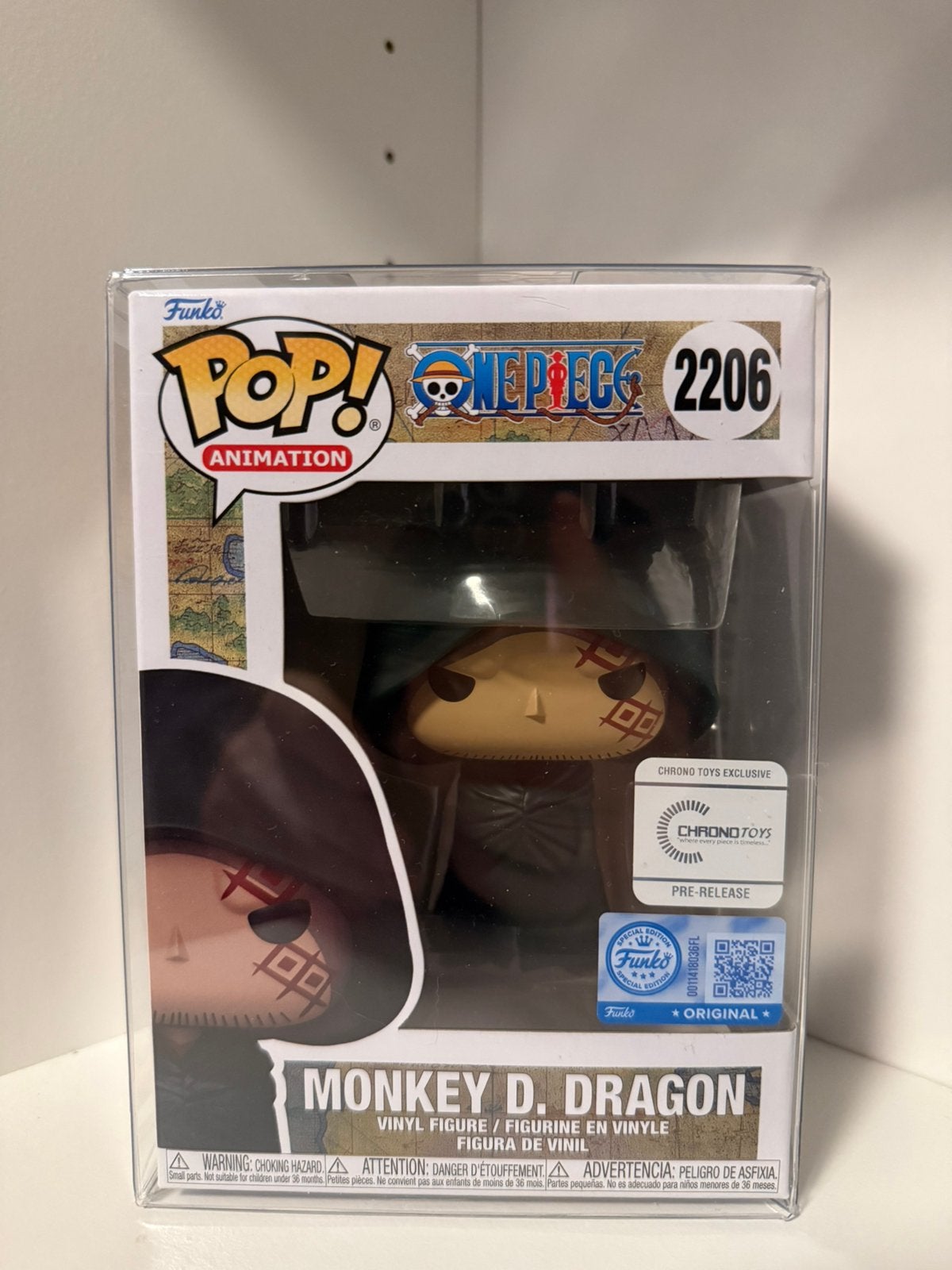 Funko Pop! Monkey D. Dragon #2206 – Chrono Toys Exclusive, Ophalen of Verzenden, Zo goed als nieuw
