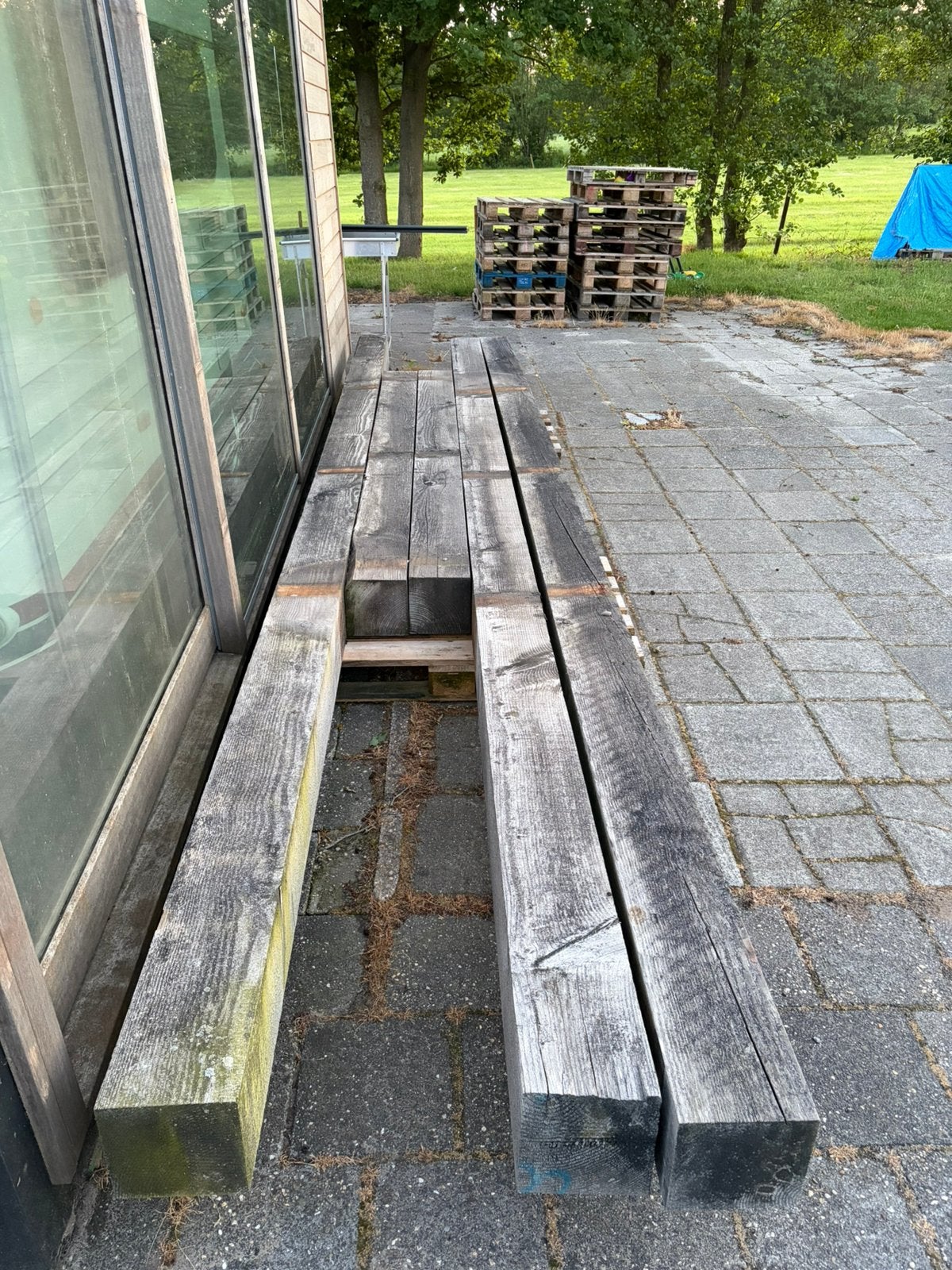Douglas balken kopmaat 200x200 diverse lengtes nieuw, Tuin en Terras, Palen, Balken en Planken, Ophalen, Zo goed als nieuw, 250 cm of meer