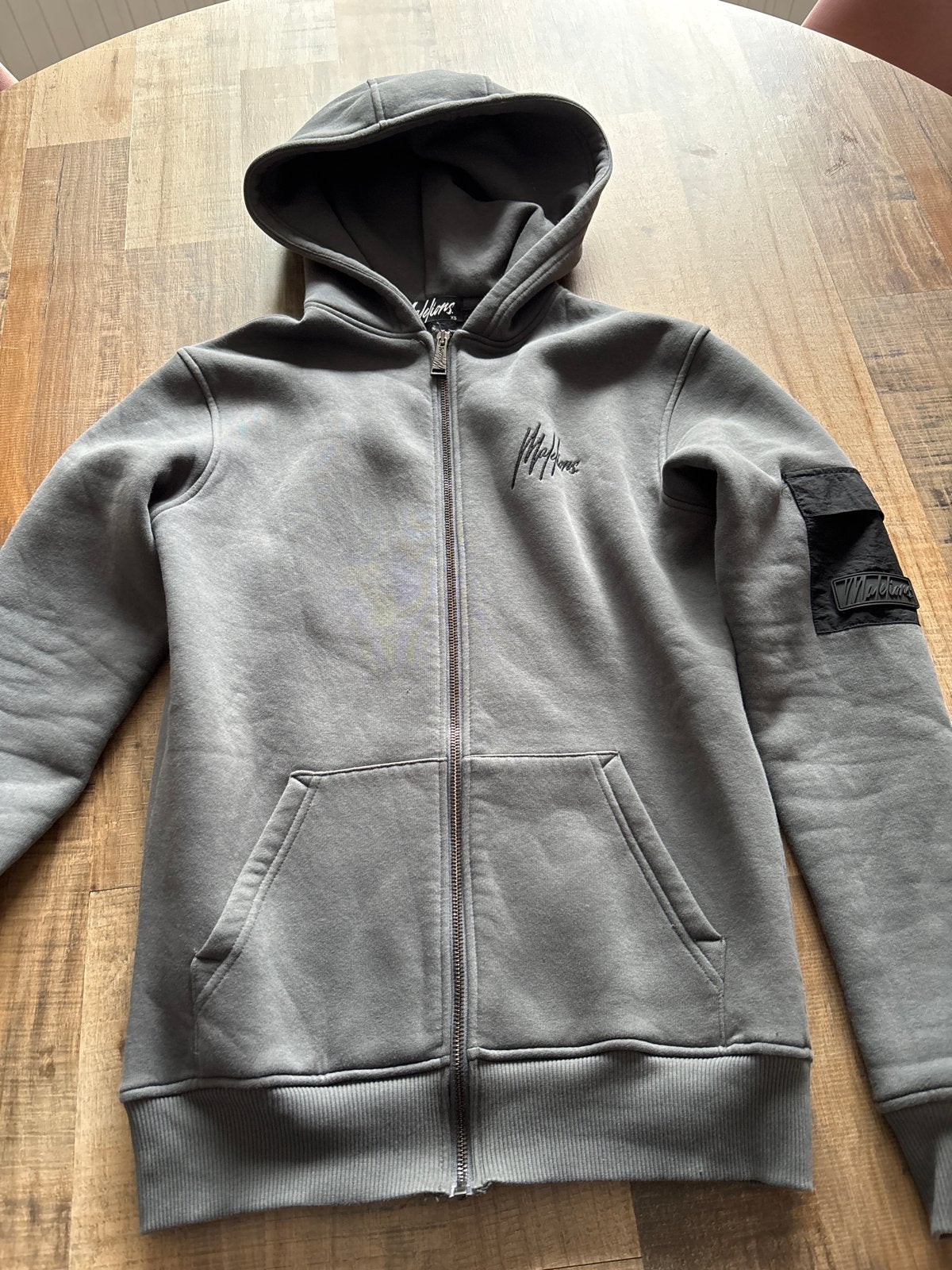Malelions hoodie met rits - Maat XS, Kleding | Heren, Ophalen of Verzenden, Zo goed als nieuw, Maat 46 (S) of kleiner, Grijs